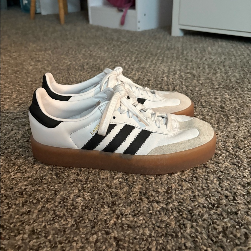 adidas White and Black Sneakers